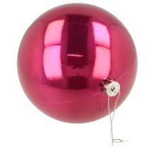 gjenstander Julekule plast stor juletrekule rosa Ø14cm