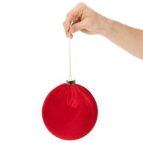 gjenstander Stor rød julekule til oppheng, 15 cm, 3 stk.