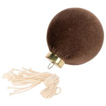 gjenstander Julekuler, fløyelsutseende, blanding av varme farger, 8 cm, 12 stk.