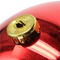 gjenstander Julekule plast liten Ø14cm rød 1 stk