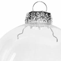 gjenstander Julekuler i glass Ø7,5 cm klare 12 stk