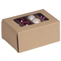 gjenstander Julekuler i glass, mini bær beige rosa, Ø3 cm, 22 stk.