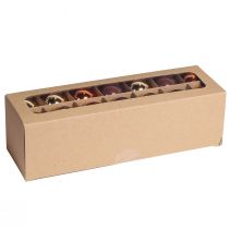 gjenstander Julekuler gullbrune blanding glasskuler Ø4cm 24 stk