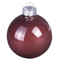 gjenstander Julekuler gullbrune blanding glasskuler Ø7,5cm 12 stk
