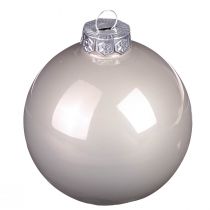 gjenstander Julekuler grønne grå tre glasskuler Ø6cm 24 stk