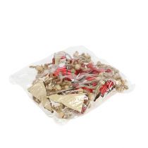 gjenstander Julenissefigur sittende 6,5 cm rød 12 stk