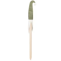 gjenstander Julenissen på pinne julegnom grønn 57 cm 4 stk