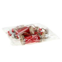 gjenstander Julepynt trådrulle for hengende rød 4stk