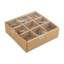 gjenstander Julepynt glassdekor løk klar diamant Ø5,5cm 9 stk