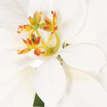 gjenstander Kunstig julestjerne, hvit, storblomstret, dekorativ plante, 40 cm