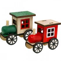 gjenstander Juletog jernbanepynt trelokomotiv H7,5cm 4 stk
