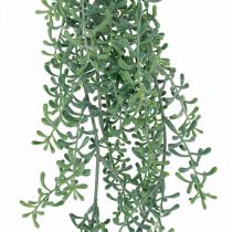 Grønn plante hengende kunstig hengende plante med knopper grønn, hvit 100cm
