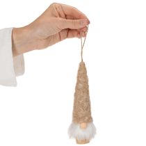 gjenstander Dekorativ gnomfigur med skjegg til oppheng, 17 cm, 6 deler
