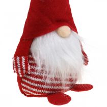gjenstander Gnome med skjegg, adventsdekorasjon, dekorativ dverg H24cm B9cm 3stk