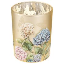 gjenstander Elegant lysestake med blomstermotiver for koselig romdekorasjon, 12,5 cm, 2 stk.