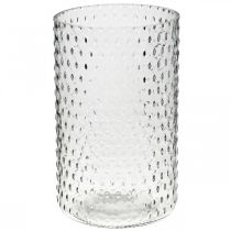 gjenstander Blomstervase, glassvase, lysglass, glasslykt Ø11,5cm H18,5cm