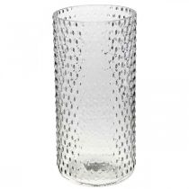 gjenstander Blomstervase, glassvase, lysglass, glasslykt Ø11,5cm H23,5cm