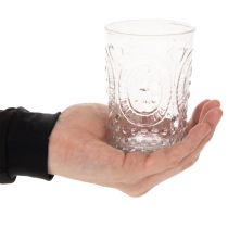 gjenstander Glass orkanlykt, lysholder, telysholder, glass Ø7,5 cm H10 cm