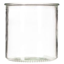 gjenstander Telysholder i glass, rund, klart glass, allsidig, 12 cm, 2 stk.