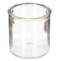 gjenstander Rund glasslyktholder, klart glass, 8 cm, 3 stk.