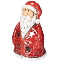 gjenstander Julenissens dekorative figur som telysholder med stjerner, borddekorasjon, 15 cm