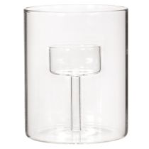 gjenstander Glasslykt med hevet telysholder 11 cm