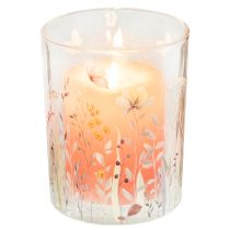 gjenstander Dekorativ glasslykt med sommerfuglengmotiv for stilige interiørdetaljer, 18 cm, 2 stk.