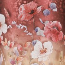 gjenstander Elegant lysestake med blomstermotiver for stemningsfull romdesign, 8 cm, 4 stk.