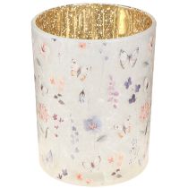 gjenstander Telysholder i glass med sommerfuglmotiv for koselige stunder, 12,5 cm, 2 stk.