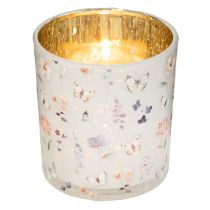 gjenstander Dekorativ glasslykt med sommerfugldesign for stilig interiør, 8 cm, 4 stk.