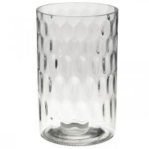 Blomstervase, glassvase, stearinlysglass, glasslykt Ø11,5cm H18,5cm