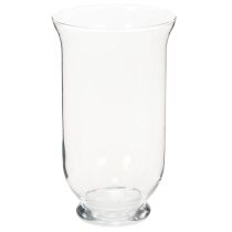 gjenstander Glasslysestake/vase for stemningsfull interiørdesign med klassisk eleganse, 25 cm