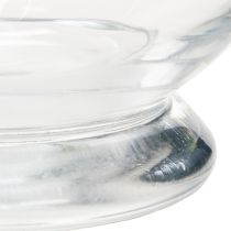 gjenstander Glasslysestake/vase for stemningsfull interiørdesign med klassisk eleganse, 25 cm
