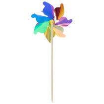 gjenstander Vindmøllebalkong, fargerikt blikkfang, sommerhagedekorasjon, 75 cm