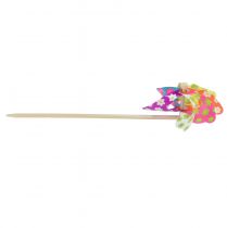 gjenstander Pinwheel Fargerike Vindmølle Blomster Prikker Balkong Ø15cm 2stk