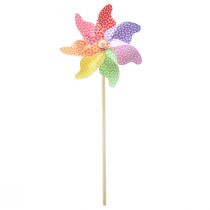 gjenstander Pinwheel dekorative vindmøller naturfarget Ø20,5cm H55cm