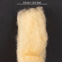 gjenstander Ullbånd, kremoransje, 10 m ull til kranser og arrangementer