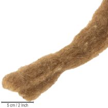 gjenstander Dekorativ brun ull, 2m tovet ull til håndverk og blomsterdekorasjon