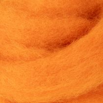 gjenstander Ullknør, tovet ull, oransje, 2 m, til hobby, binding og dekorering