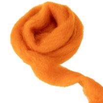 gjenstander Ullknør, tovet ull, oransje, 2 m, til hobby, binding og dekorering