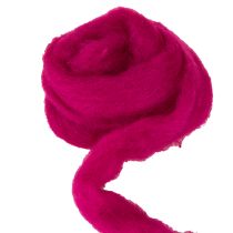 gjenstander Ullveke Myk tovet ull for dekorative design og sesongarrangementer 2m Rosa