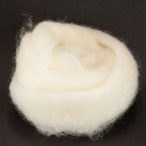 gjenstander Hvitt ullbånd, 2 m, dekorativ ull til hobby og innpakning