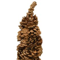 gjenstander Juletre med kjeglebord, kjegletre, naturlig, 16×60 cm
