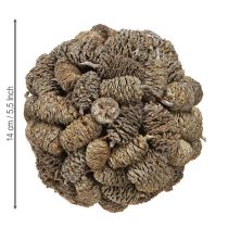 gjenstander Kjeglekule for oppheng av orkjegler hvitvasket 12 cm