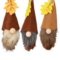 gjenstander Kjegle nisse anheng nisse dekorasjon høstnisse H10cm 6 stk