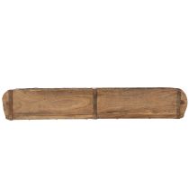 gjenstander Trebrett med to rom, autentisk mursteinsform, egnet for hjem eller kontor, 60 cm