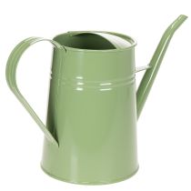 gjenstander Vintage vannkanne i metall til innendørs bruk, mintgrønn, 1,7 l, dekorativ vase, retro design, H23 cm