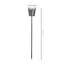 gjenstander Dekorativ krone i antikt utseende til blomsterbed eller plantepotte, 95 cm