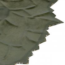 gjenstander Dekorativ høstløv i metall dekorativ bolle Ø33/40cm sett med 2 stk