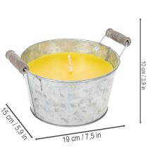 gjenstander Citronella utendørslys i bøtte: Stemningsfull belysning og insektmiddel, 15 cm